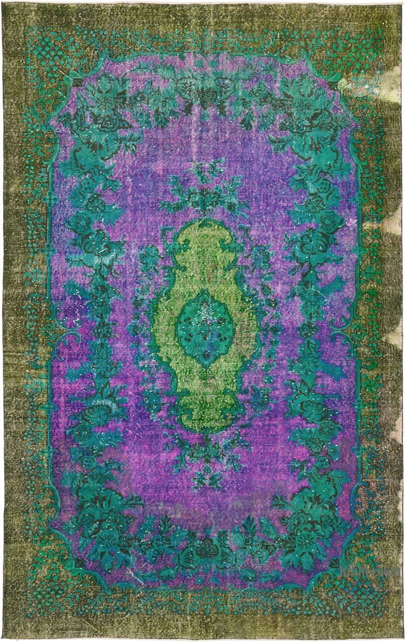 Alfombra Tallada a Mano Sobre Teñida - 219 cm x 350 cm - K0082207