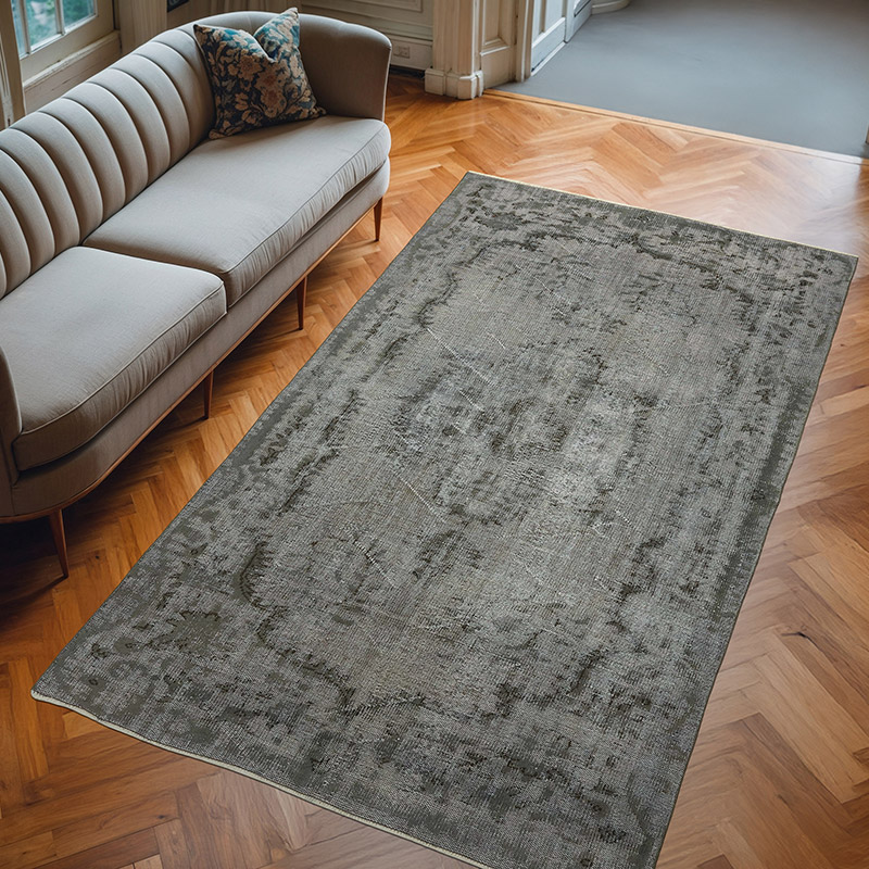 Alfombra Tallada a Mano Sobre Teñida - 169 cm x 287 cm - K0082208