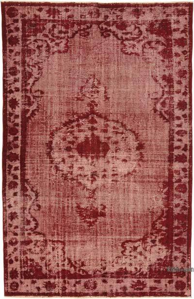 Hand Carved Over-Dyed Rug - 5' 9" x 8' 8" (69" x 104")