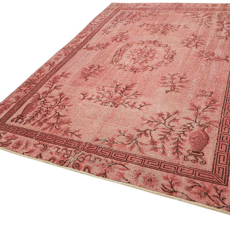 Hand Carved Over-Dyed Rug - 6' 7" x 9' 11" (79" x 119") - K0082210