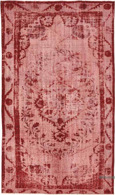 Hand Carved Over-Dyed Rug - 5' 9" x 9' 8" (69" x 116")