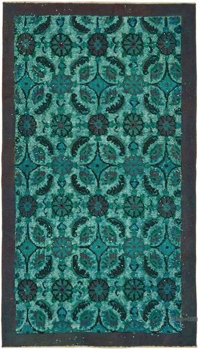 Hand Carved Over-Dyed Rug - 3' 9" x 6' 6" (45" x 78")