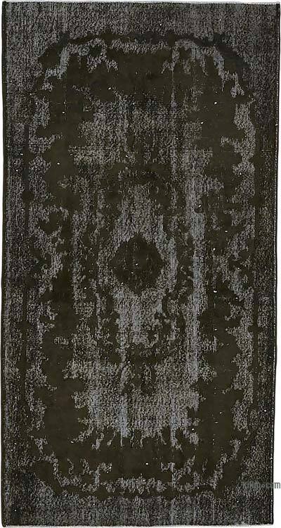 Hand Carved Over-Dyed Rug - 3' 10" x 7' 2" (46" x 86")