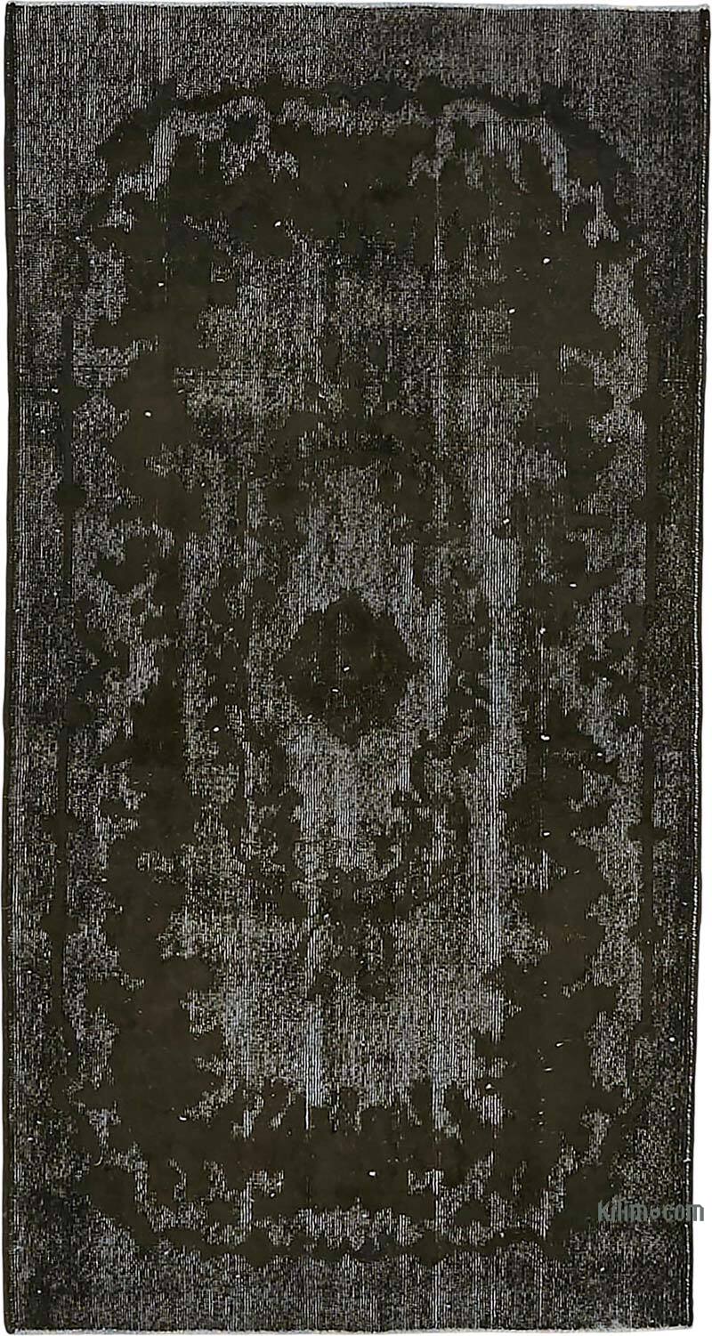 Hand Carved Over-Dyed Rug - 3' 10" x 7' 2" (46" x 86") - K0082217