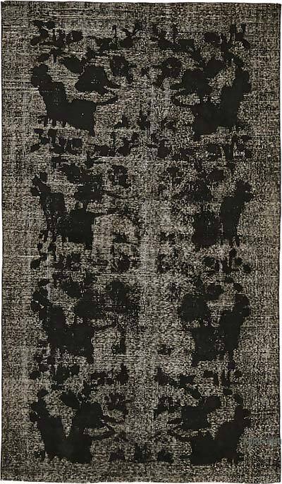 Hand Carved Over-Dyed Rug - 3' 9" x 6' 6" (45" x 78")