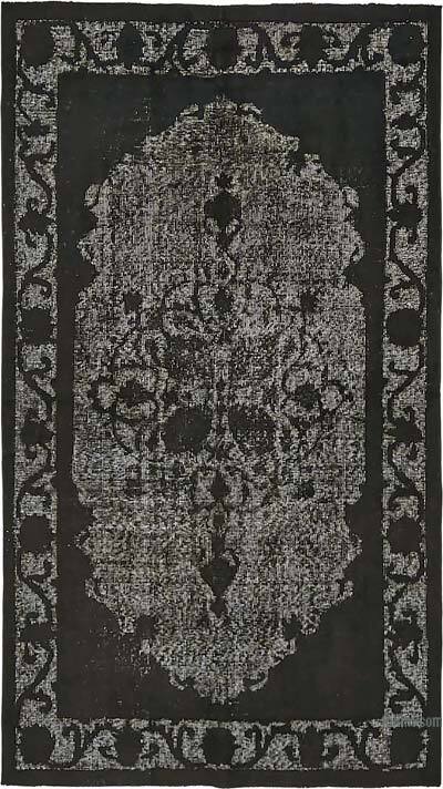 Hand Carved Over-Dyed Rug - 3' 10" x 6' 9" (46" x 81")
