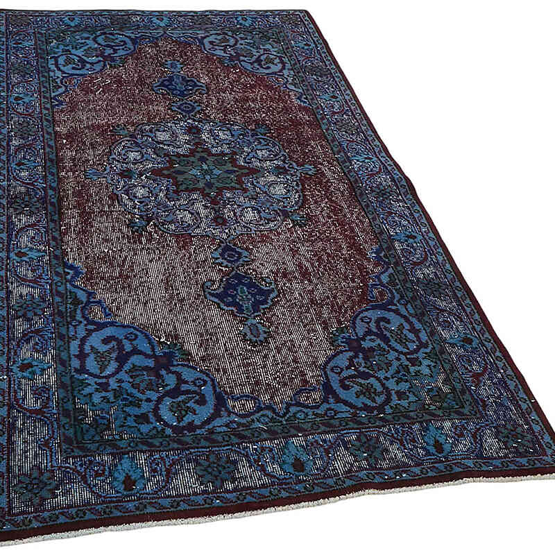 Hand Carved Over-Dyed Rug - 3' 11" x 7' 3" (47" x 87") - K0082220