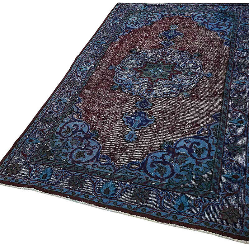 Hand Carved Over-Dyed Rug - 3' 11" x 7' 3" (47" x 87") - K0082220