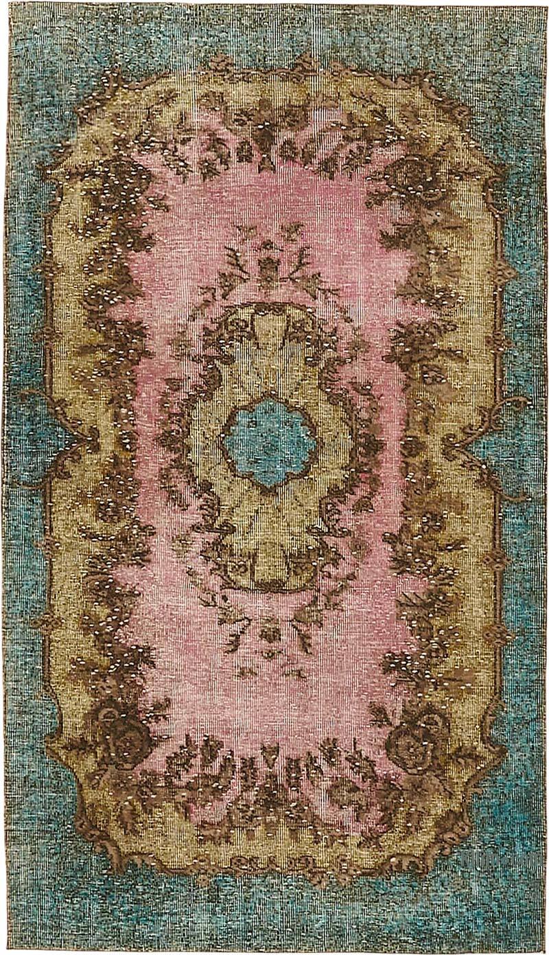 Hand Carved Over-Dyed Rug - 4'  x 6' 11" (48" x 83") - K0082224