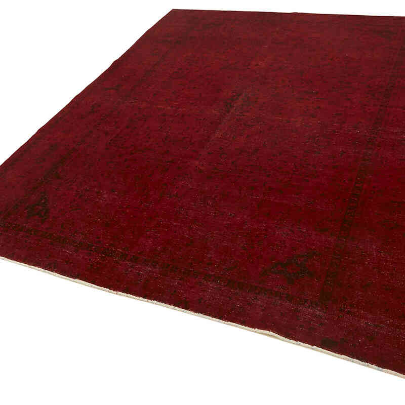 Overdyed Vintage Hand-knotted Oriental Rug - 8' 2" x 9' 10" (98" x 118") - K0082226