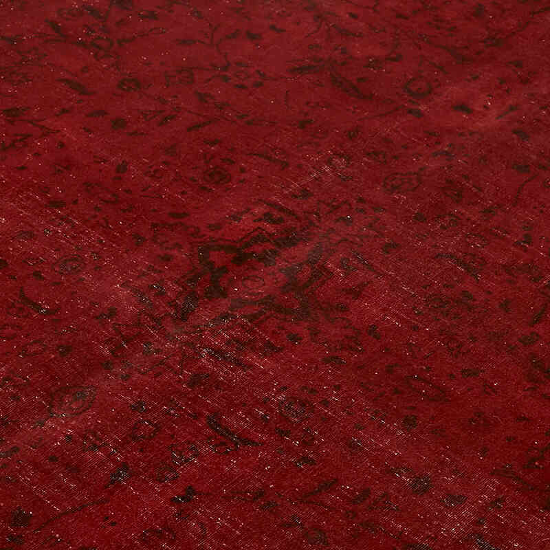 Overdyed Vintage Hand-knotted Oriental Rug - 8' 2" x 9' 10" (98" x 118") - K0082226