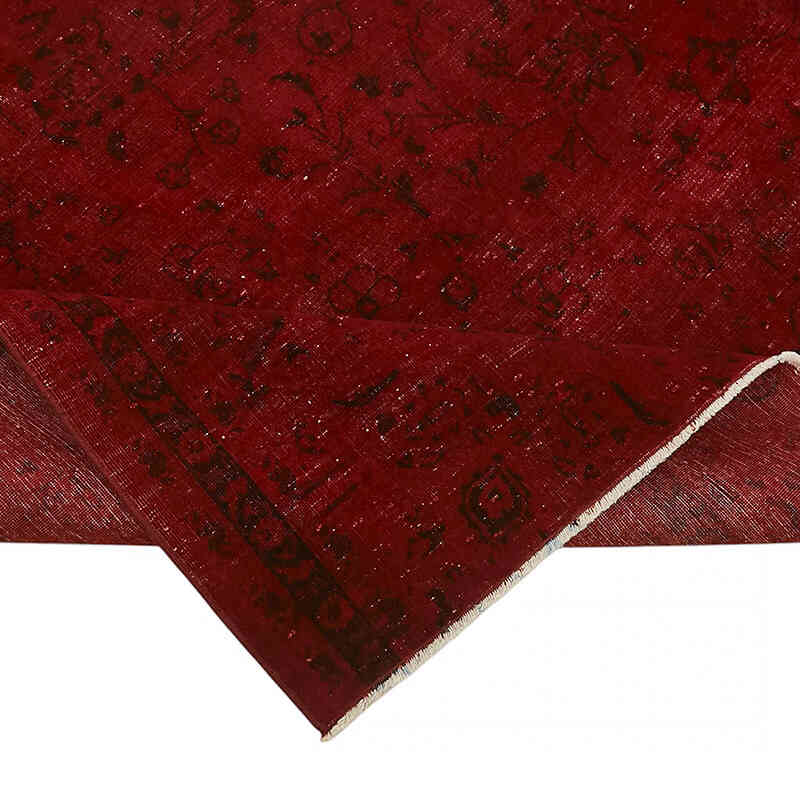 Overdyed Vintage Hand-knotted Oriental Rug - 8' 2" x 9' 10" (98" x 118") - K0082226