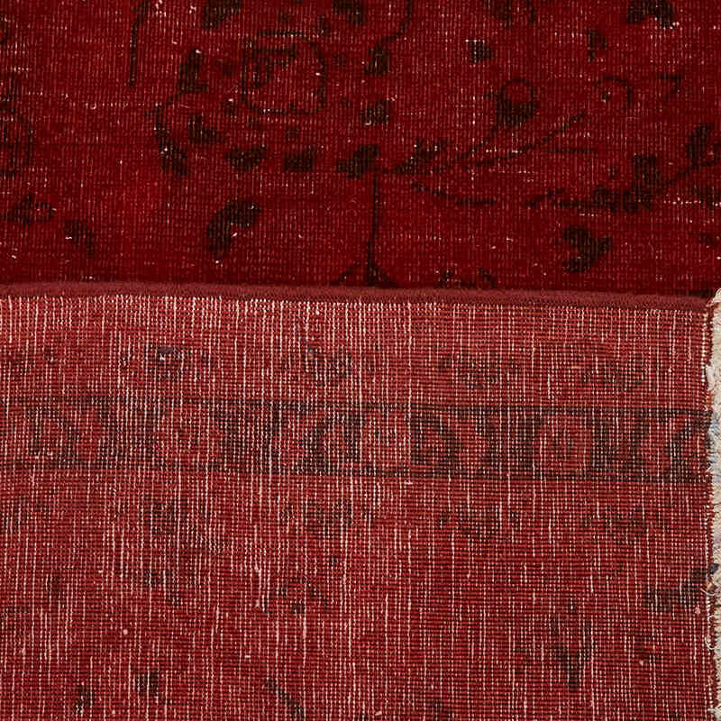 Overdyed Vintage Hand-knotted Oriental Rug - 8' 2" x 9' 10" (98" x 118") - K0082226