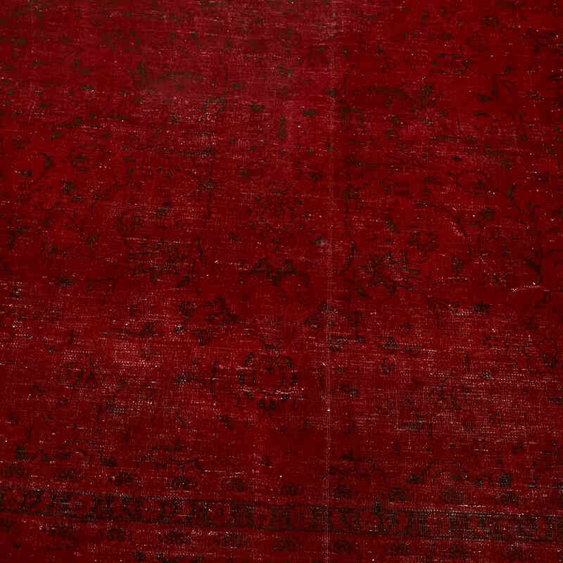 Overdyed Vintage Hand-knotted Oriental Rug - 8' 2" x 9' 10" (98" x 118") - K0082226