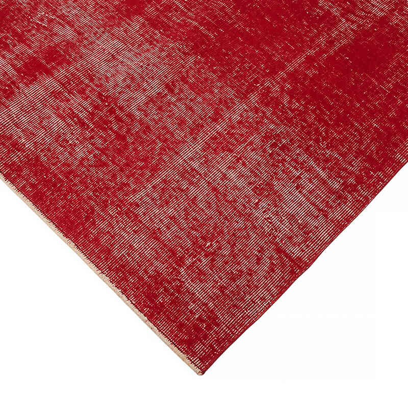 Overdyed Vintage Hand-knotted Oriental Rug - 8' 2" x 9' 10" (98" x 118") - K0082227