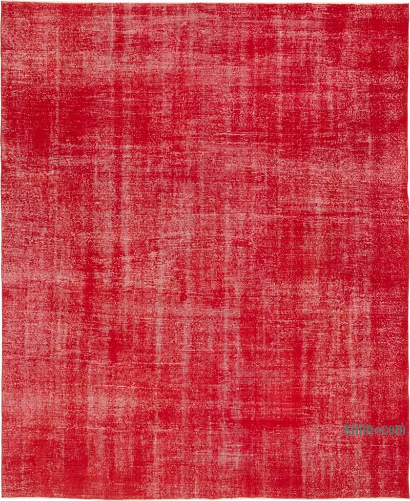 Overdyed Vintage Hand-knotted Oriental Rug - 8' 2" x 9' 10" (98" x 118") - K0082227