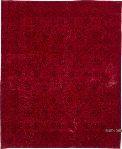 Overdyed Vintage Hand-knotted Oriental Rug - 8' 2" x 9' 10" (98" x 118")