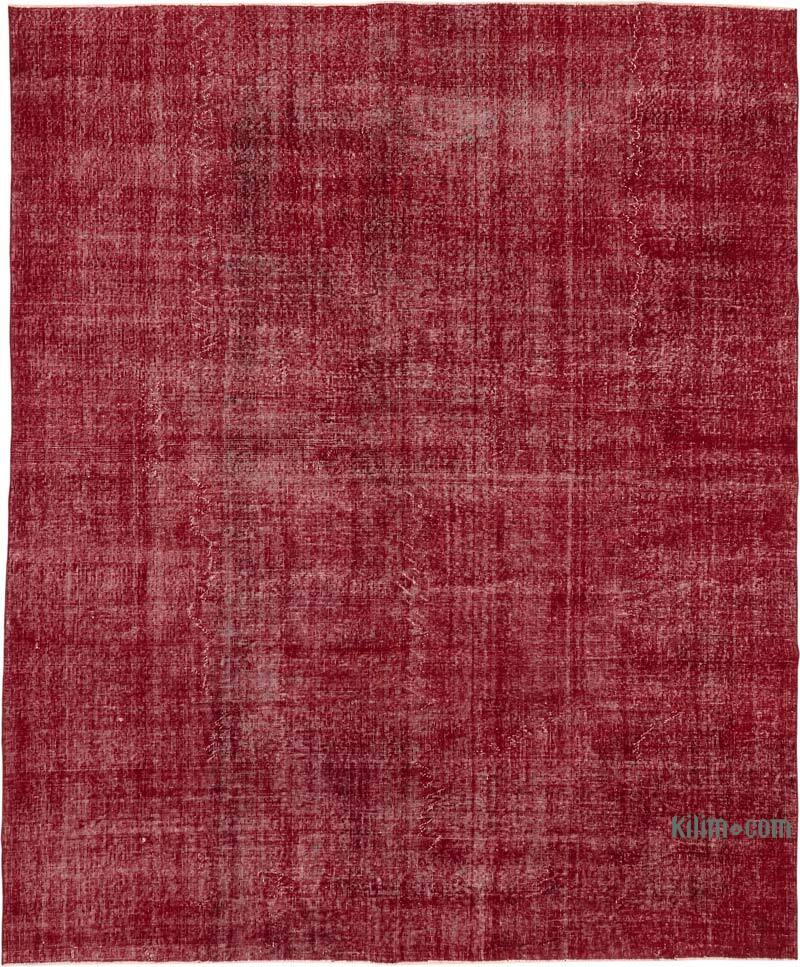 Overdyed Vintage Hand-knotted Oriental Rug - 8' 2" x 9' 10" (98" x 118") - K0082230