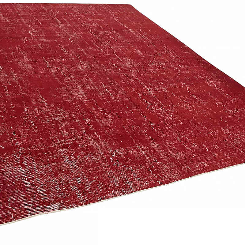 Overdyed Vintage Hand-knotted Oriental Rug - 9' 10" x 13' 1" (118" x 157") - K0082234