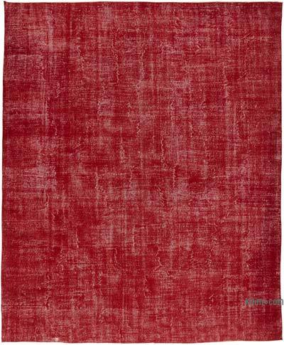 Overdyed Vintage El Dokuma Oryantal Halı - 300 cm x 400 cm