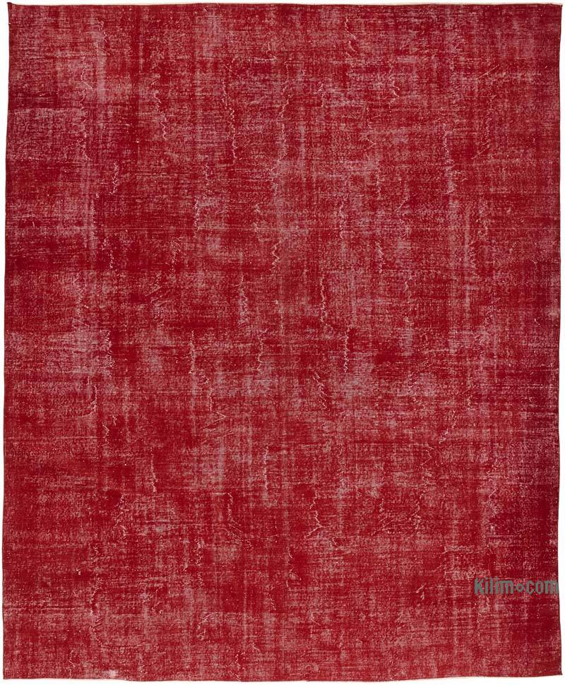 Overdyed Vintage Hand-knotted Oriental Rug - 9' 10" x 13' 1" (118" x 157") - K0082234