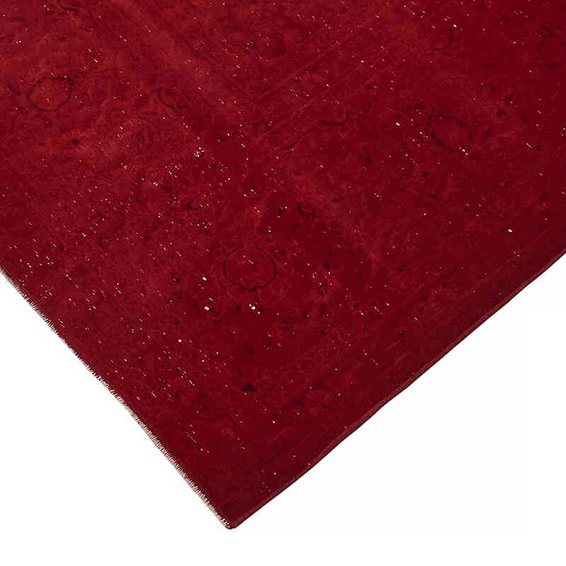 Overdyed Vintage El Dokuma Oryantal Halı - 300 cm x 400 cm - K0082235