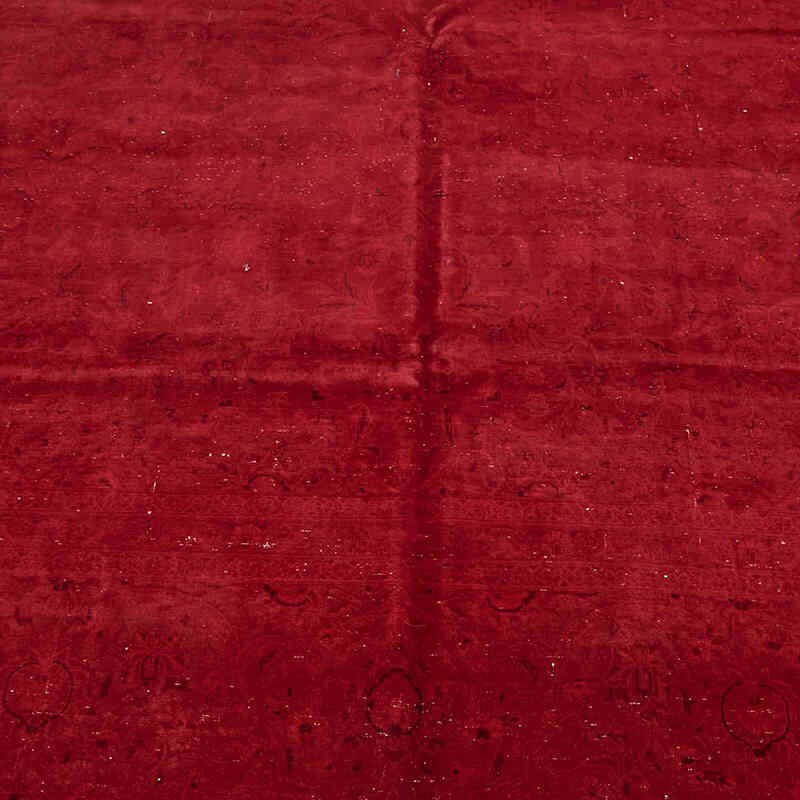 Overdyed Vintage El Dokuma Oryantal Halı - 300 cm x 400 cm - K0082235