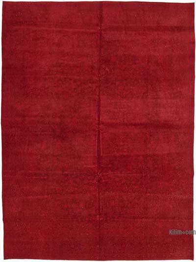 Overdyed Vintage El Dokuma Oryantal Halı - 300 cm x 400 cm
