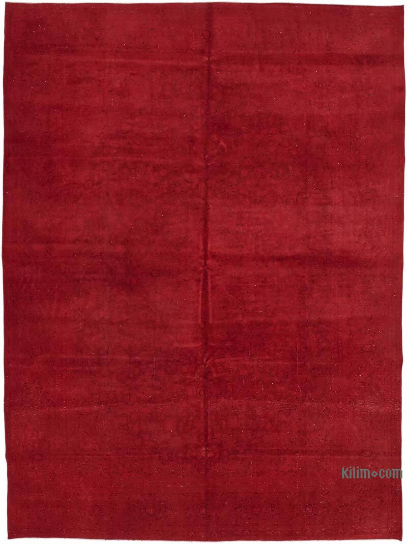 Overdyed Vintage El Dokuma Oryantal Halı - 300 cm x 400 cm - K0082235