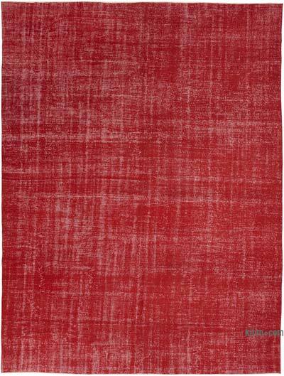 Overdyed Vintage El Dokuma Oryantal Halı - 300 cm x 400 cm