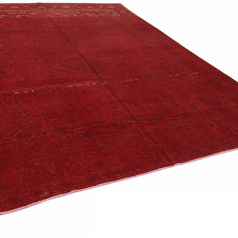 Overdyed Vintage Hand-knotted Oriental Rug - 9' 10" x 13' 1" (118" x 157") - K0082238