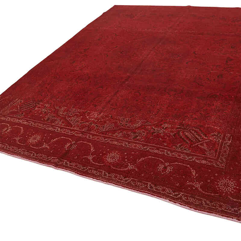 Overdyed Vintage Hand-knotted Oriental Rug - 9' 10" x 13' 1" (118" x 157") - K0082238