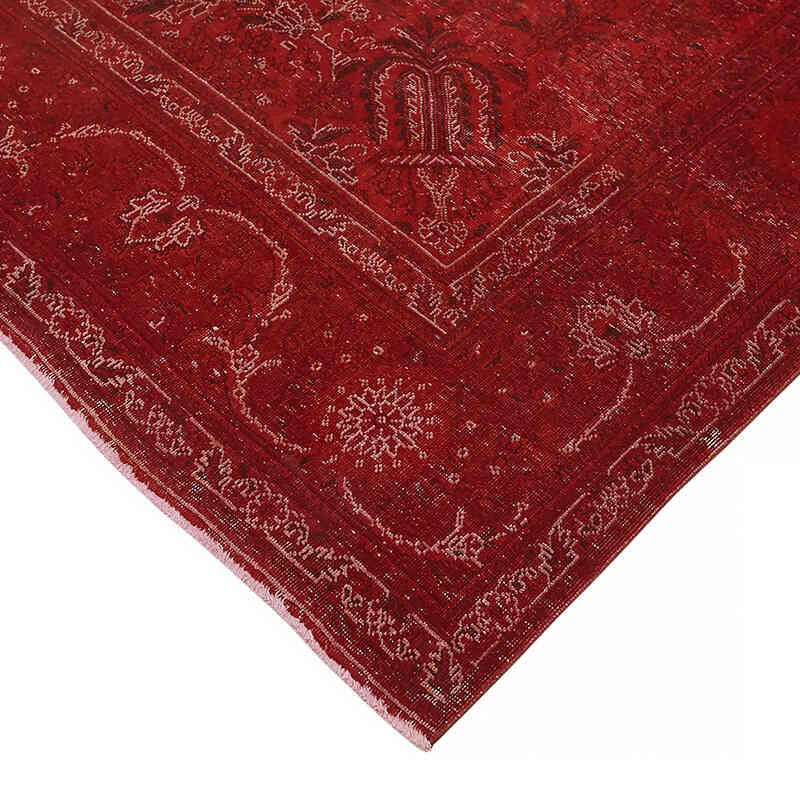 Overdyed Vintage Hand-knotted Oriental Rug - 9' 10" x 13' 1" (118" x 157") - K0082238