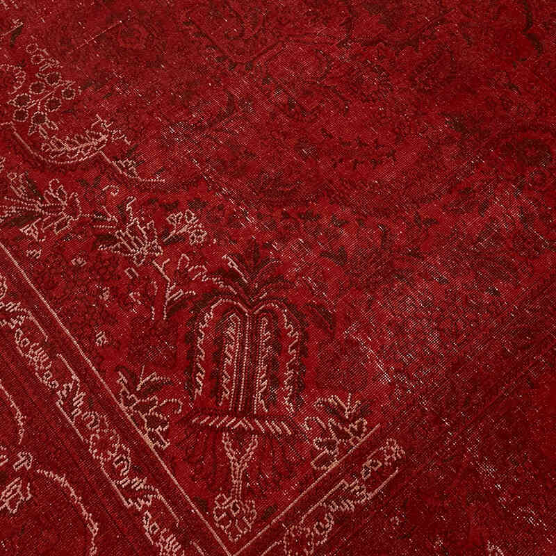 Overdyed Vintage Hand-knotted Oriental Rug - 9' 10" x 13' 1" (118" x 157") - K0082238