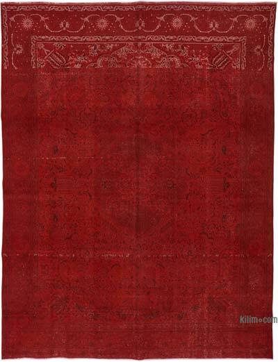 Overdyed Vintage El Dokuma Oryantal Halı - 300 cm x 400 cm