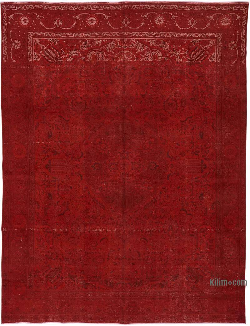 Overdyed Vintage Hand-knotted Oriental Rug - 9' 10" x 13' 1" (118" x 157") - K0082238