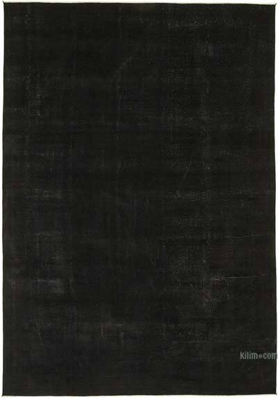 Overdyed Vintage El Dokuma Oryantal Halı - 278 cm x 398 cm