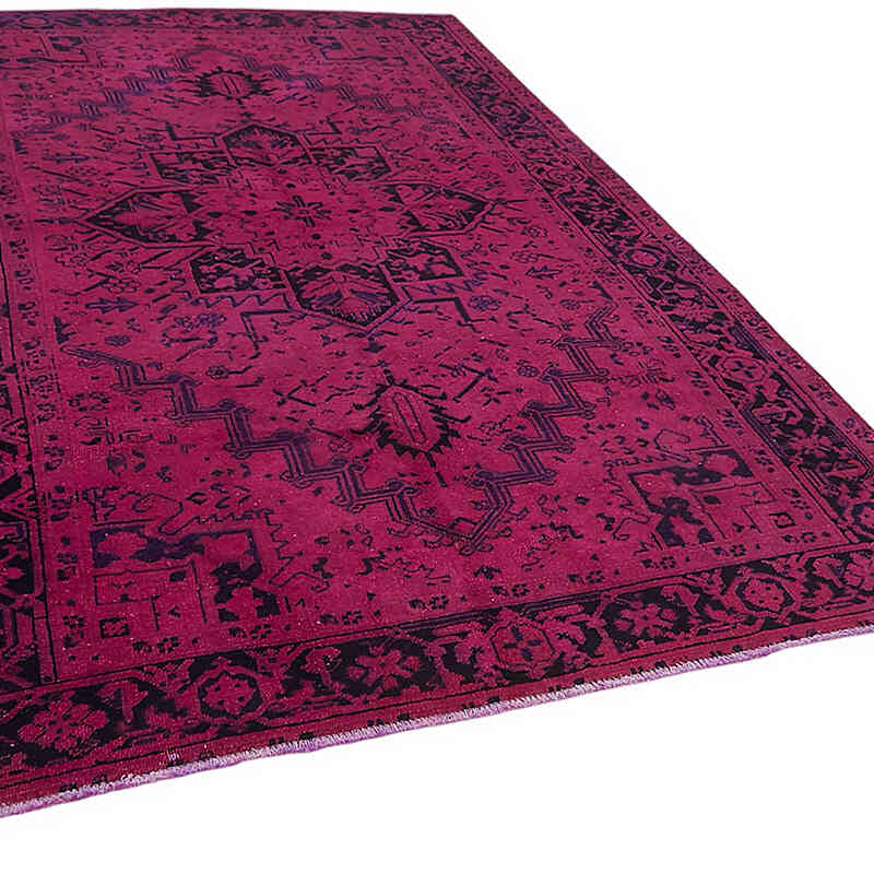 Overdyed Vintage Hand-knotted Oriental Rug - 6' 7" x 9' 10" (79" x 118") - K0082247