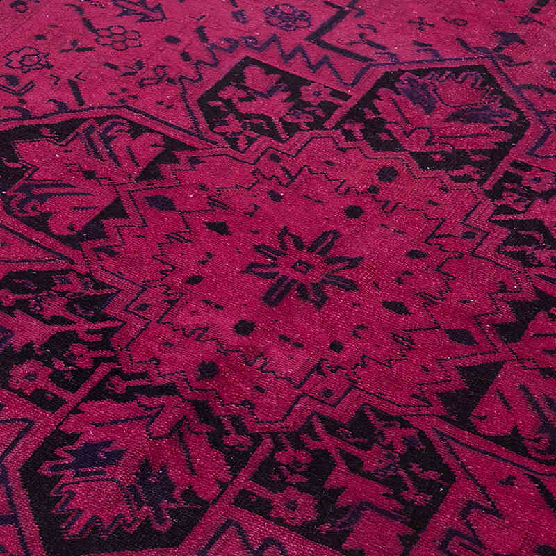 Overdyed Vintage Hand-knotted Oriental Rug - 6' 7" x 9' 10" (79" x 118") - K0082247