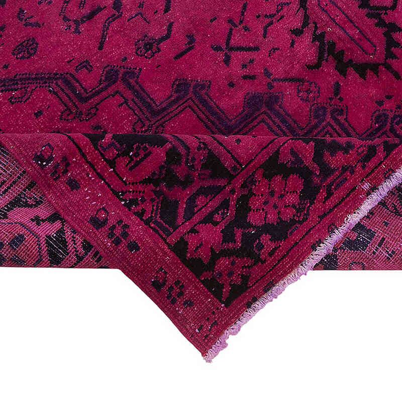 Overdyed Vintage Hand-knotted Oriental Rug - 6' 7" x 9' 10" (79" x 118") - K0082247