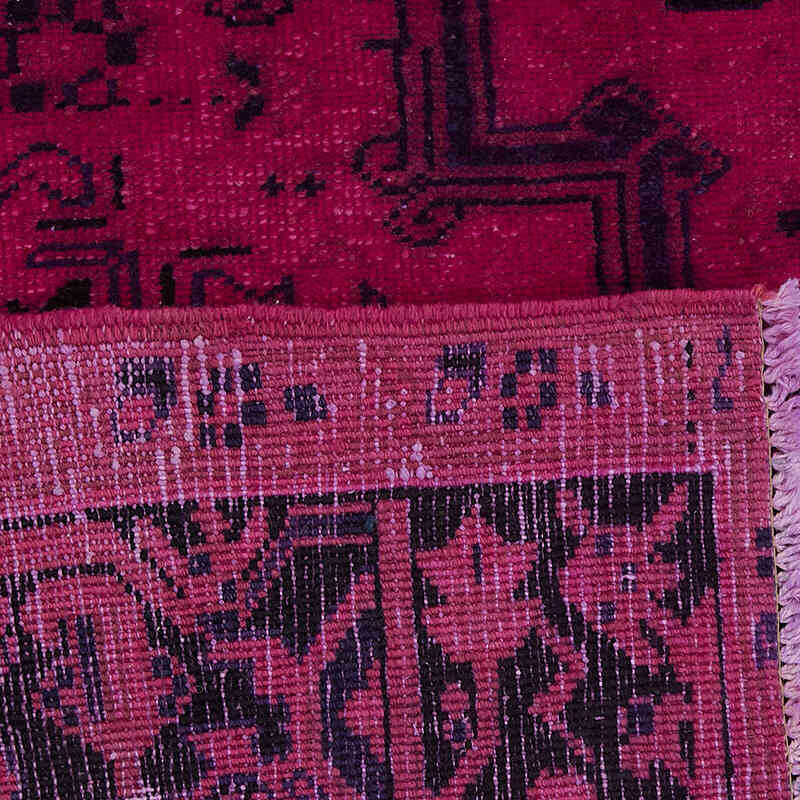Overdyed Vintage Hand-knotted Oriental Rug - 6' 7" x 9' 10" (79" x 118") - K0082247