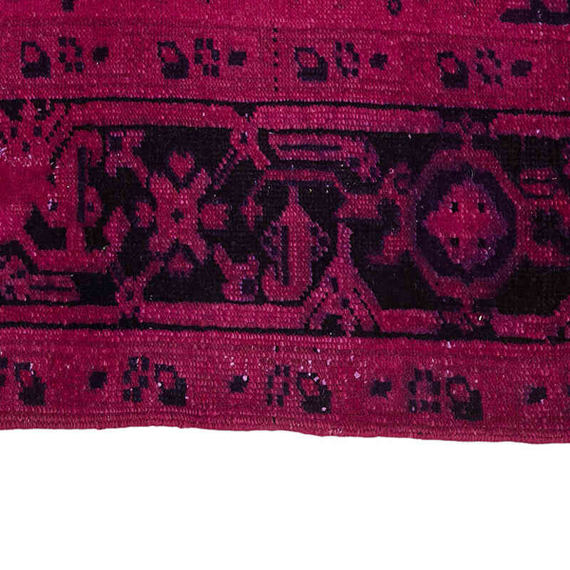 Overdyed Vintage Hand-knotted Oriental Rug - 6' 7" x 9' 10" (79" x 118") - K0082247