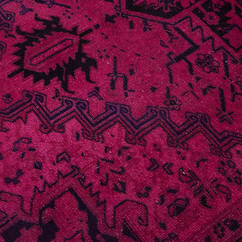 Overdyed Vintage Hand-knotted Oriental Rug - 6' 7" x 9' 10" (79" x 118") - K0082247