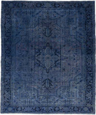 Overdyed Vintage Hand-knotted Oriental Rug - 8' 2" x 9' 9" (98" x 117")