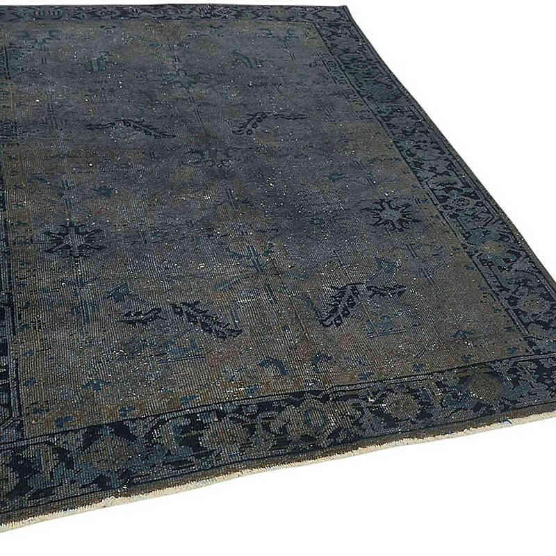 Overdyed Vintage Hand-knotted Oriental Rug - 5' 8" x 7' 5" (68" x 89") - K0082249