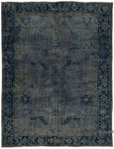 Overdyed Vintage El Dokuma Oryantal Halı - 172 cm x 226 cm