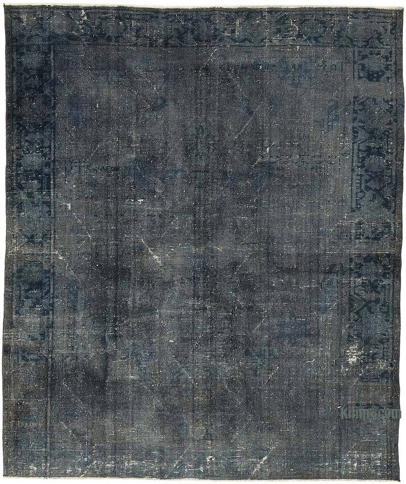 Overdyed Vintage Hand-knotted Oriental Rug - 7' 4" x 8' 10" (88" x 106") - K0082250