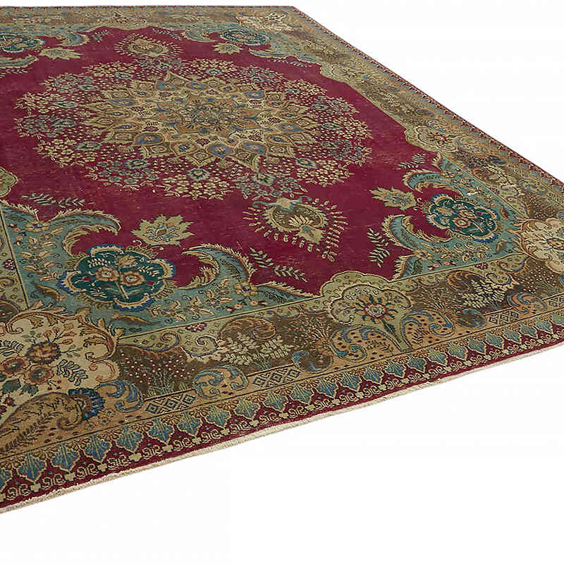 El Dokuma Vintage Halı - 301 cm x 388 cm - K0082256