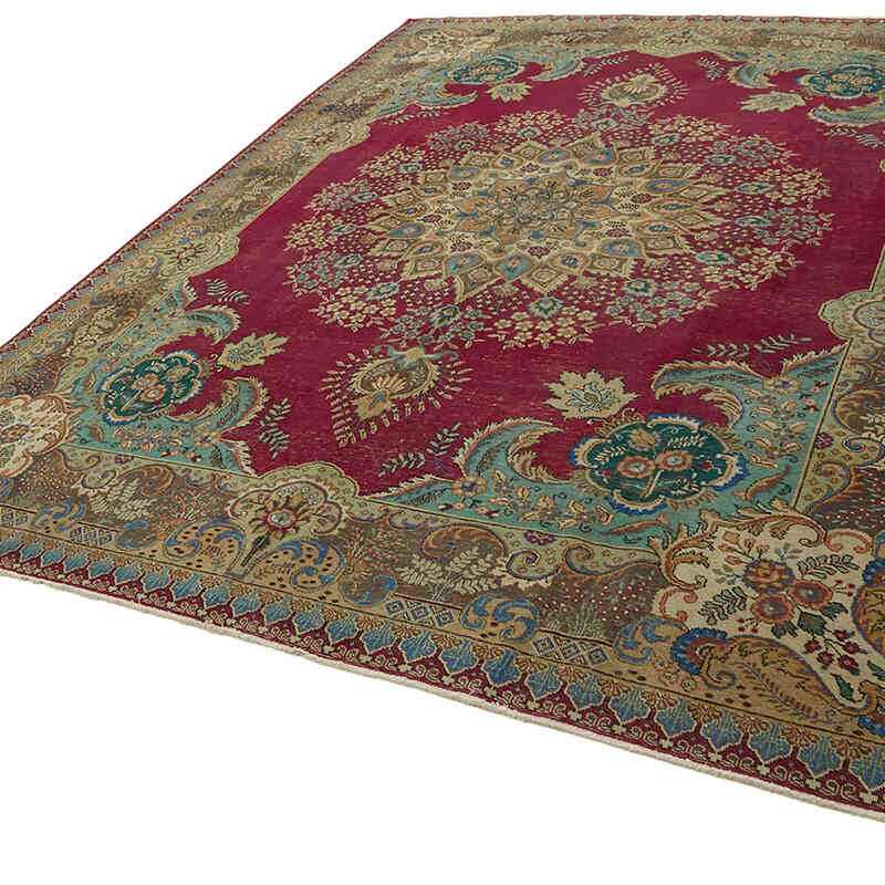El Dokuma Vintage Halı - 301 cm x 388 cm - K0082256