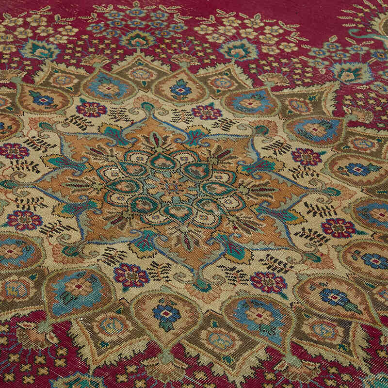 El Dokuma Vintage Halı - 301 cm x 388 cm - K0082256